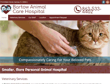 Tablet Screenshot of bartowanimalcarehospital.com